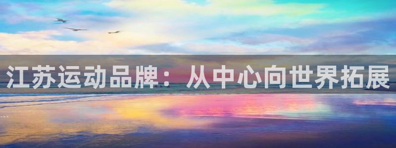 凯捷体育集团官网网址:江苏运动品牌:从中心向世界拓展