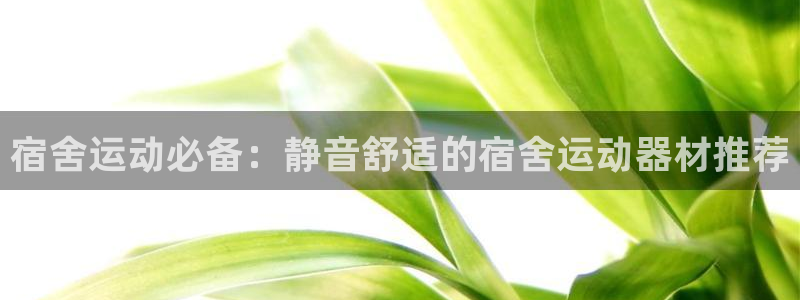 凯捷体育娱乐是那个系列的台子：宿舍运动必备：静音舒适